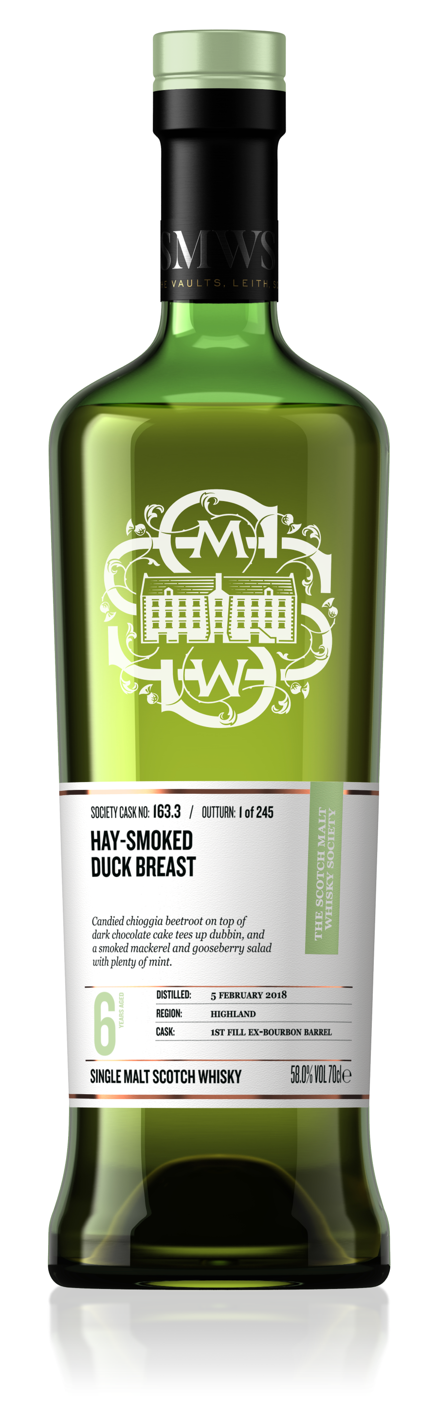 163.3  Hay-smoked duck breast